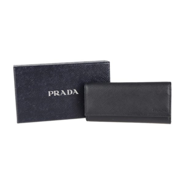 2107043007235 8 Prada Saffiano Leather Key Case Nero