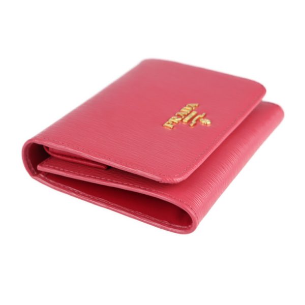 2107043007236 4 Prada Leather Tri fold Wallet Peonia