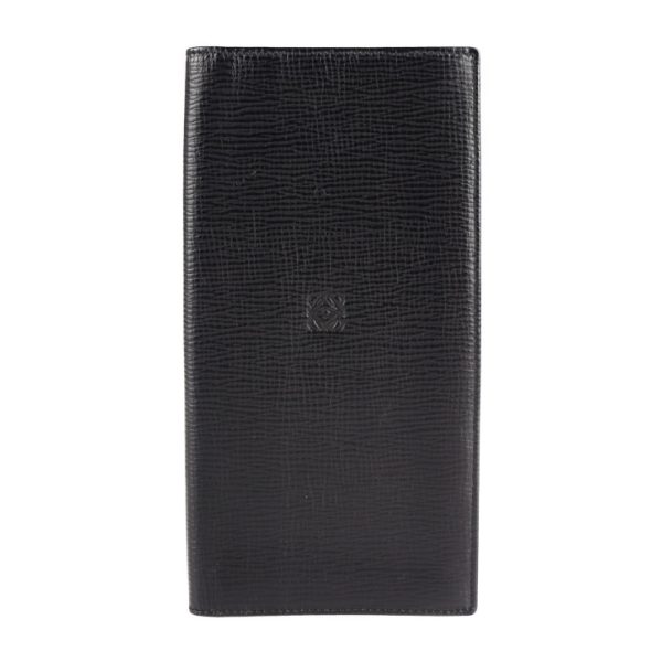 2107053007075 1 Loewe Anagram Leather Long Wallet Black