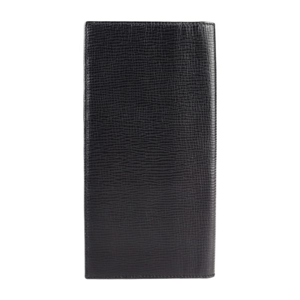 2107053007075 3 Loewe Anagram Leather Long Wallet Black