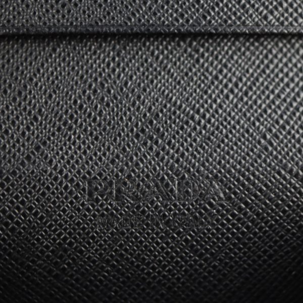 2107053007077 8 Prada Leather Business Card Holder Black