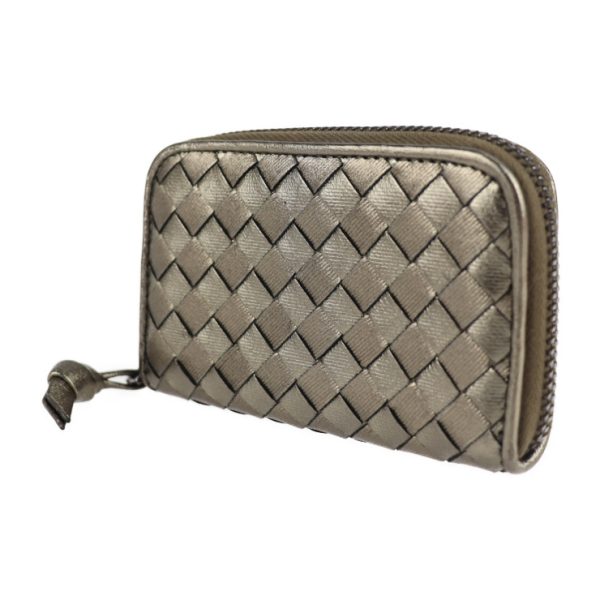 2107053007084 2 Bottega Veneta Coin Case Leather Bronze Bag