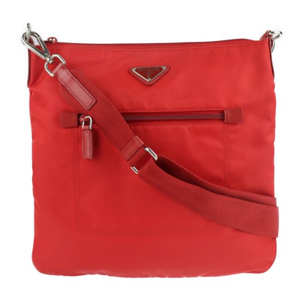 2107063008138 1 Prada Nylon Shoulder Bag Rosso