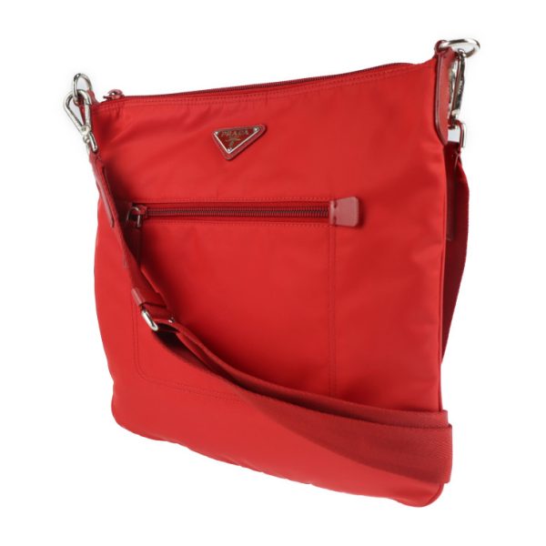 2107063008138 2 Prada Nylon Shoulder Bag Rosso