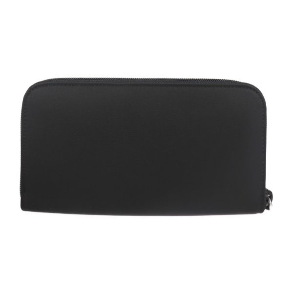 2107063008145 3 Prada Nylon Long Wallet Black