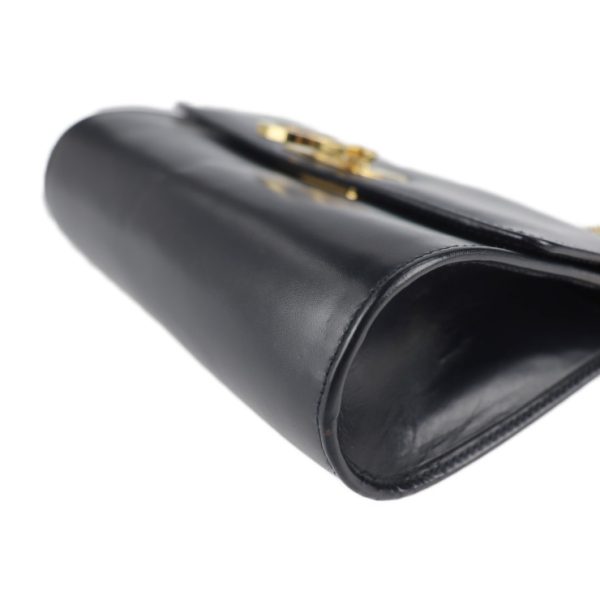 2107063008162 5 Salvatore Ferragamo Gancini Leather Clutch Bag Navy