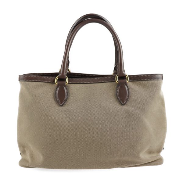 2107103007043 3 Prada Canvas 2WAY Tote Bag Khaki Brown