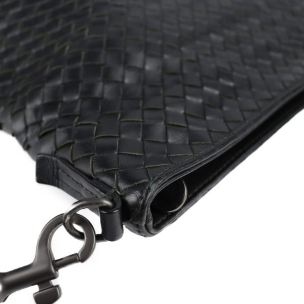 2107103007050 8 Bottega Veneta Intrecciato Leather Crossbody Bag Black