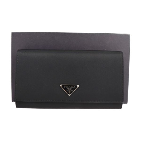 2107103007075 9 Prada Nylon Bifold Wallet Black