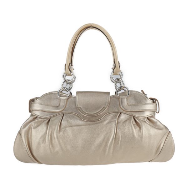 2107113008093 3 Salvatore Ferragamo Gancini Nappa Leather Handbag Beige