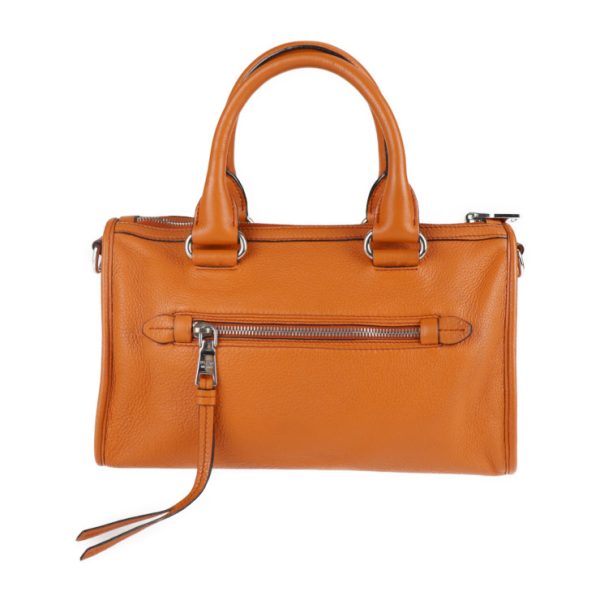 2107113008095 3 Prada Leather Shoulder Mini Boston Orange