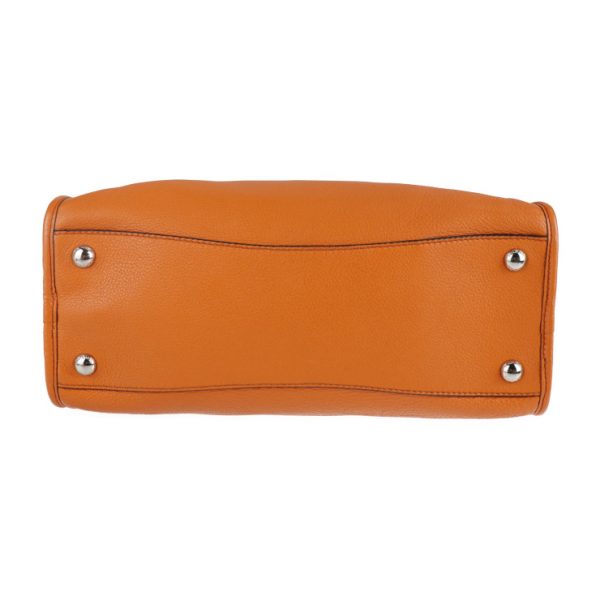 2107113008095 4 Prada Leather Shoulder Mini Boston Orange