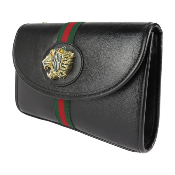 2107113008096 2 GUCCI Raja Shoulder Bag Leather Black