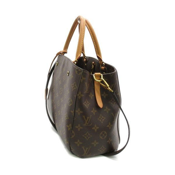 2107600969145 2 Louis Vuitton Montaigne MM Tote Bag Brown