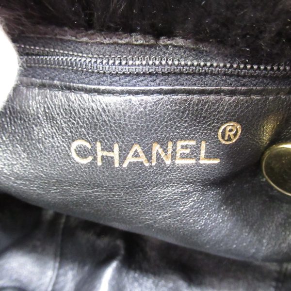 2107600972312 11 Chanel Drawstring Pochette Shoulder Bag Leather Black