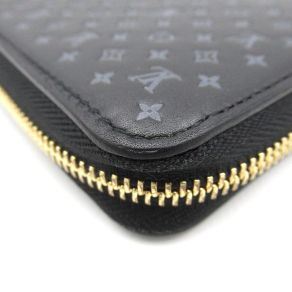 2107600977041 9 Louis Vuitton Zippy Round Long Wallet Black