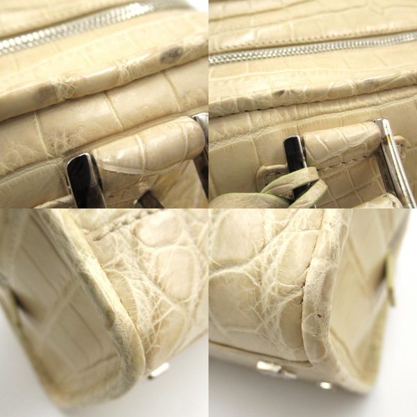 2107600979427 12c Loewe Amazona 28 Handbag Bag Croco Beige Amazona 28