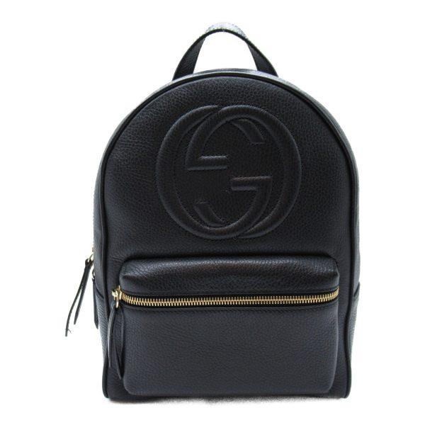 2107600981239 4 Gucci Interlocking G Rucksack Leather Black