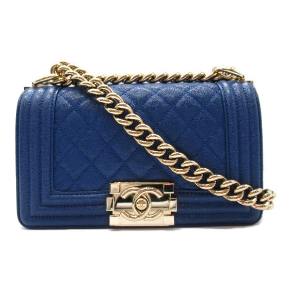 2107600982403 3 Chanel Chanel Chain Shoulder Bag Caviar Skin Blue