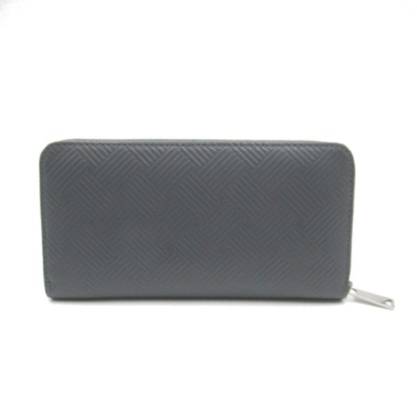 2107600987590 2 Bottega Veneta Round Long Wallet Leather Gray