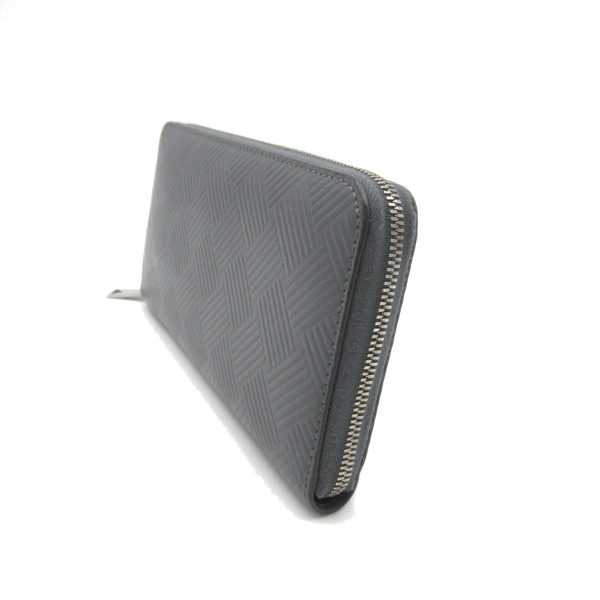 2107600987590 3 Bottega Veneta Round Long Wallet Leather Gray