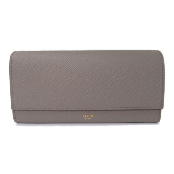 2107600994741 3 Celine Bi Fold Long Wallet Leather Gray