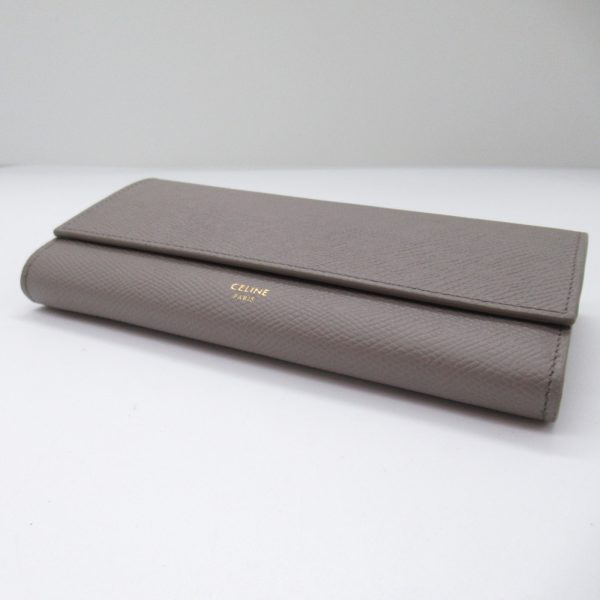 2107600994741 5 Celine Bi Fold Long Wallet Leather Gray