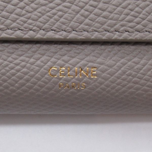 2107600994741 7 Celine Bi Fold Long Wallet Leather Gray