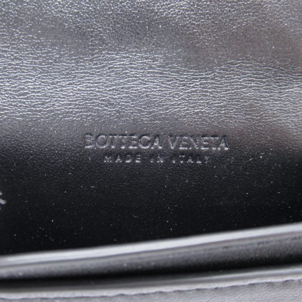 2107600998015 3 Bottega Veneta Business Card Holder Lambskin Sheep Leather Black