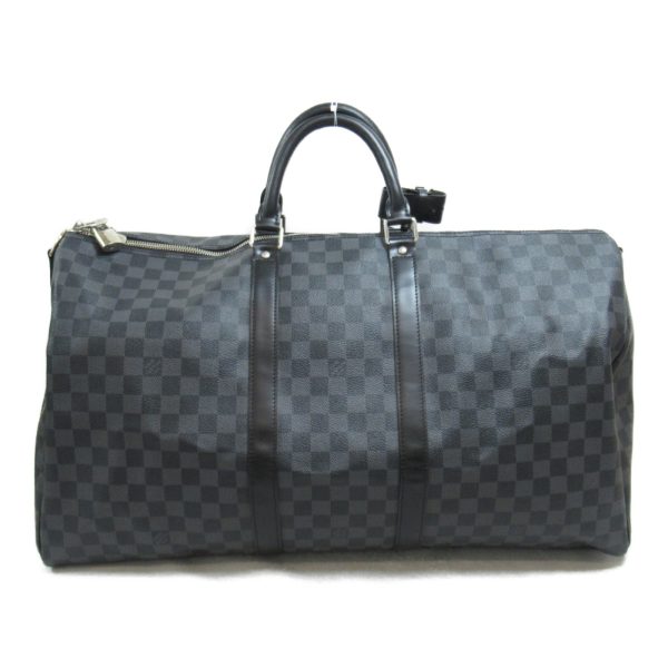 2107600998039 3 Louis Vuitton Bandouliere 55 Boston Bag Black