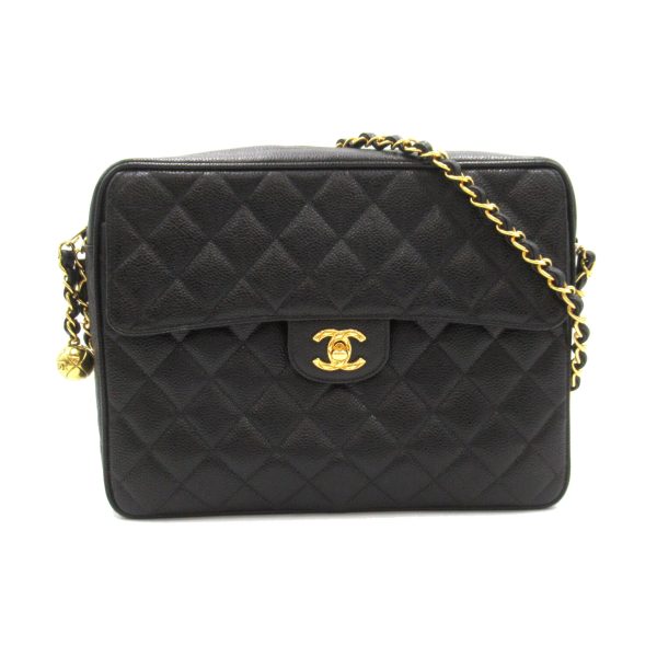 2107600998848 1 Chanel Matelasse Chain Shoulder Bag Caviar Black