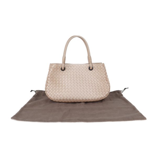 2108013007080 9 Bottega Veneta Intrecciato Handbag Leather Pink Beige