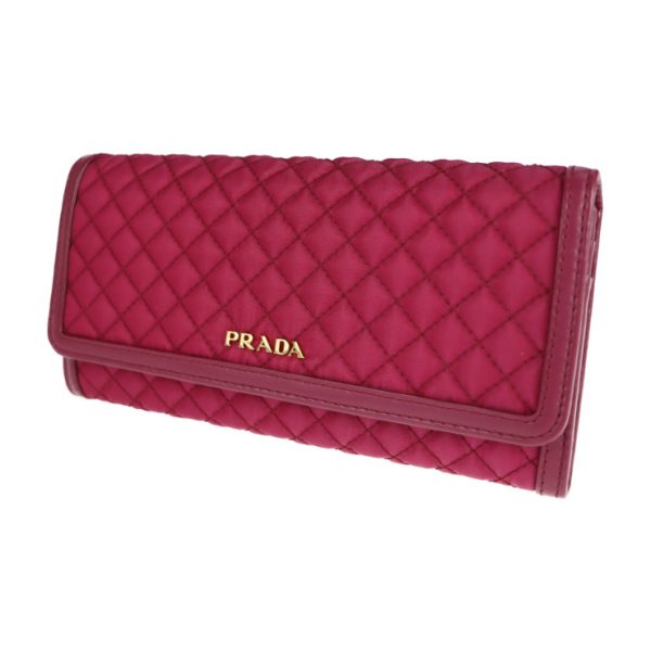 2108033008200 2 Prada Nylon Leather Bifold Wallet Ibisco