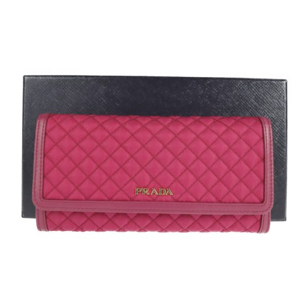 2108033008200 9 Prada Nylon Leather Bifold Wallet Ibisco