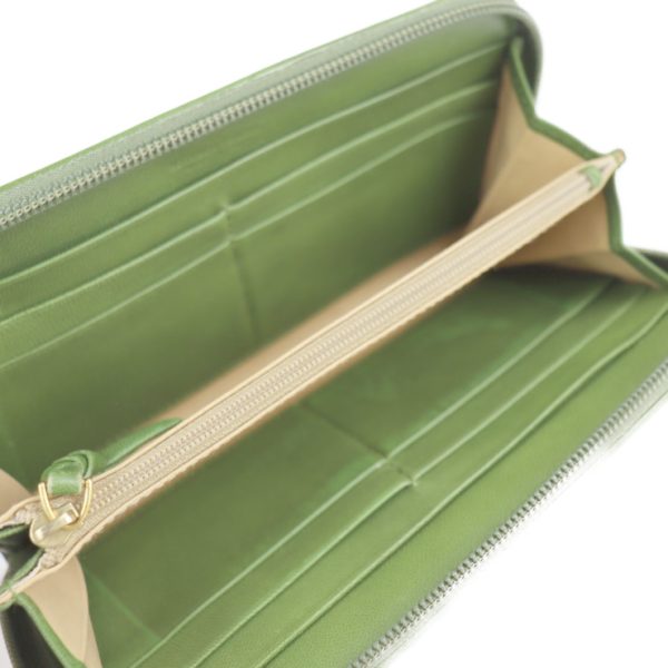 2109121001006 4 Bottega Veneta Intrecciato Leather Wallet Green