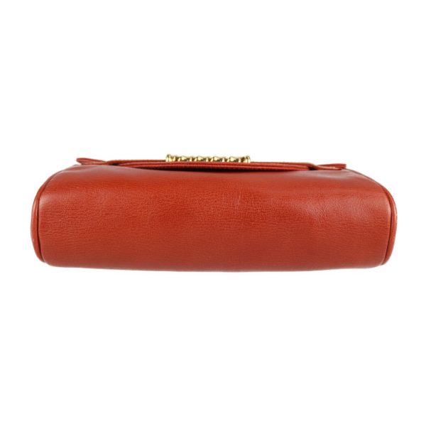 2109123007120 4 Loewe Velasquez Twist Leather Clutch Bag Vermilion