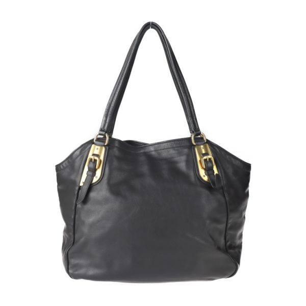 2110023002128 3 Prada Leather Shoulder Bag Black