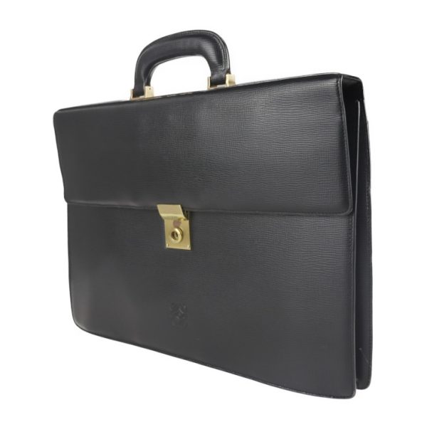 2110063007228 12 Loewe Briefcase Business Bag Leather Black Document Bag