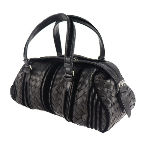 2110063007231 2 Bottega Veneta Intrecciato Leather Handbag Black