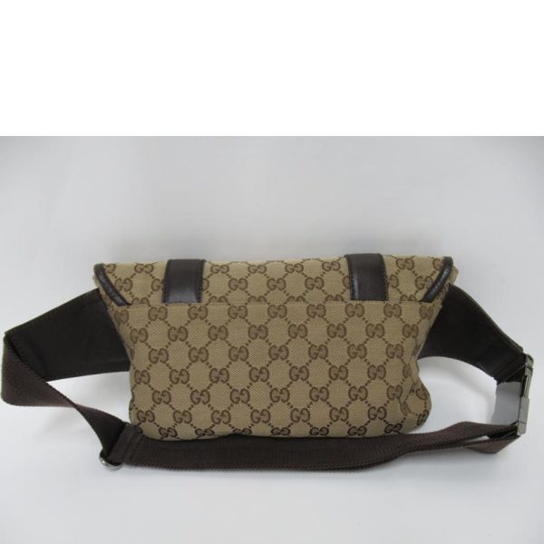 21101 2 Gucci Waist Pouch GG Canvas Beige