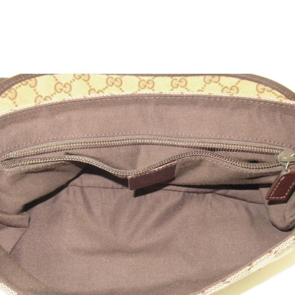 21101 5 Gucci Waist Pouch GG Canvas Beige