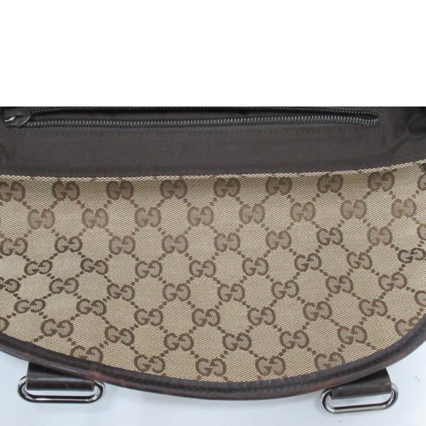 21101 6 Gucci Waist Pouch GG Canvas Beige