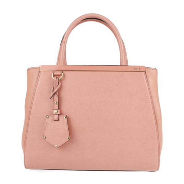 2112023007224 1 Fendi Petit Toujours Leather Handbag Salmon Pink