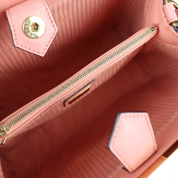 2112023007224 9 Fendi Petit Toujours Leather Handbag Salmon Pink