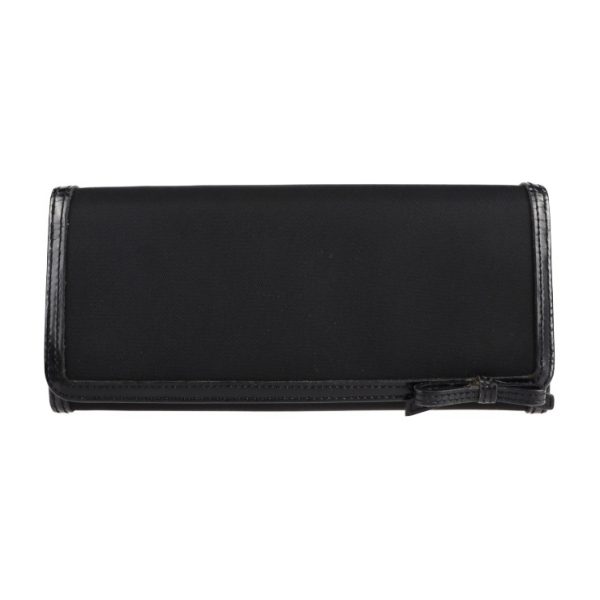 2112053002102 1 Prada Nylon Leather Bifold Wallet Black