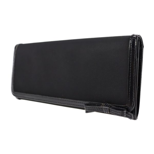 2112053002102 2 Prada Nylon Leather Bifold Wallet Black