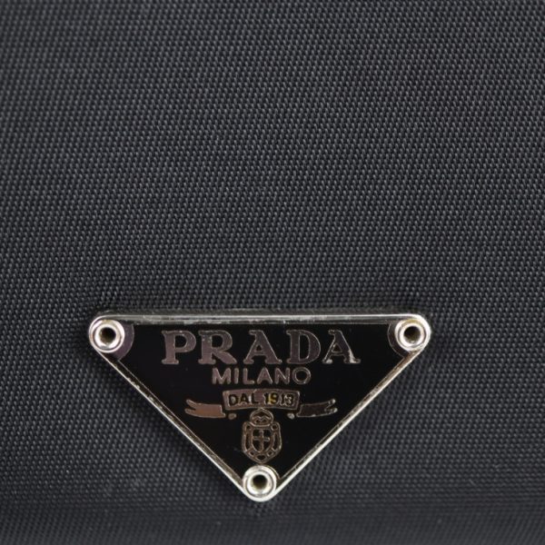 2112053002102 8 Prada Nylon Leather Bifold Wallet Black