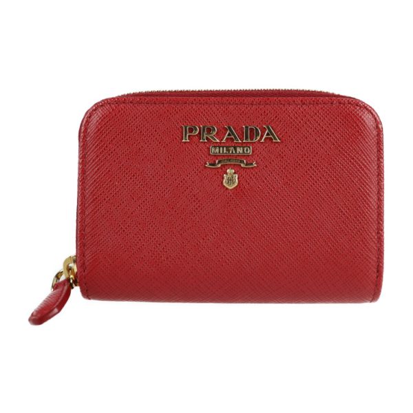 2112053002131 1 Prada Saffiano Leather Card Case Fuoco