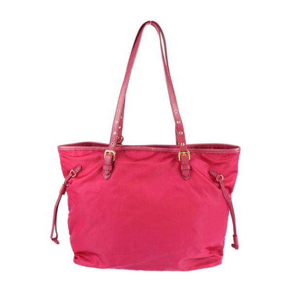 2112083007117 3 Prada Tessuto Saffiano Nylon Leather Tote Bag Pink