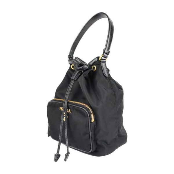 2112083007124 2 Prada Nylon Shoulder Bag Black